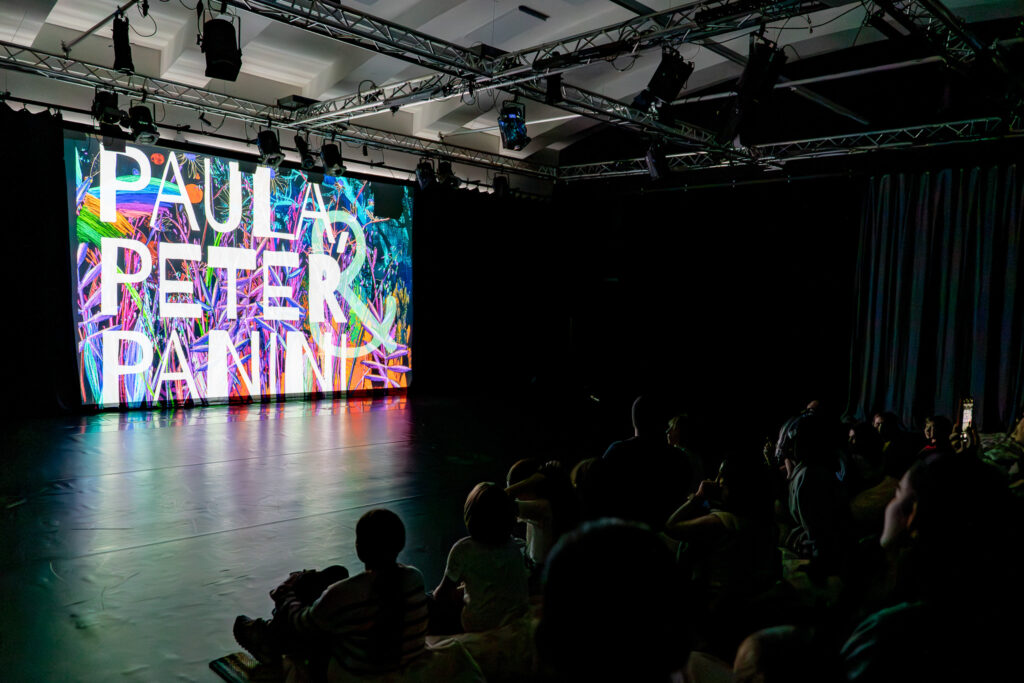 Paula, Peter und Panini bei der Eröffnung der 13. Kinderkulturwoche, Foto: Linz Kultur / Kolbe